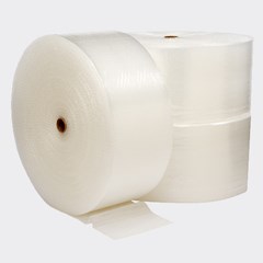 A roll of light duty bubble packaging material.