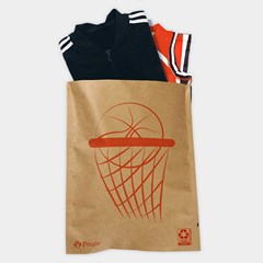 Apparel enclosed in a non-cushioned Evertec mailer featuring a custom printed branding.