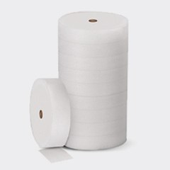 Image of stacked Astro-Foam Polyethylene Foam rolls.